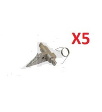 5X Dito raccoglitore superiore con molla Upper Picker Finger W/Spring compatibile per Xerox Phaser 5500,5550 DC 450i 550i 5X Dito raccoglitore superiore con molla Upper Picker Finger W/Spring compatibile per Xerox Phaser 5500,5550 DC 450i 550i