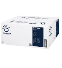 Asciugamani piegati a V - 2 veli - 18 gr - goffratura a onda - 24 x 21 cm - bianco - Papernet - conf. 150 pezzi Asciugamani piegati a V - 2 veli - 18 gr - goffratura a onda - 24 x 21 cm - bianco - Papernet - conf. 150 pezzi