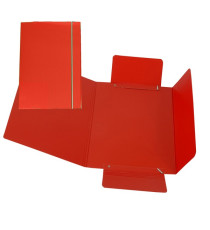 Cartellina con elastico - cartone plastificato - 3 lembi - 17x25 cm - rosso - Cartotecnica del Garda Cartellina con elastico - cartone plastificato - 3 lembi - 17x25 cm - rosso - Cartotecnica del Garda