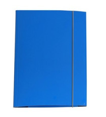 Cartellina con elastico - cartone plastificato - 3 lembi - 25x34 cm - azzurro - Cartotecnica del Garda Cartellina con elastico - cartone plastificato - 3 lembi - 25x34 cm - azzurro - Cartotecnica del Garda