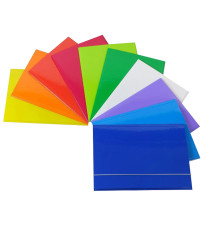 Cartellina con elastico - cartone plastificato - 3 lembi - 25x34 cm - colori assortiti - Cartotecnica del Garda