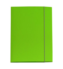 Cartellina con elastico - cartone plastificato - 3 lembi - 25x34 cm - verde prato - Queen - Starline Cartellina con elastico - cartone plastificato - 3 lembi - 25x34 cm - verde prato - Queen - Starline