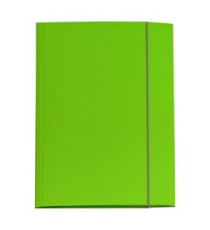 Cartellina con elastico - cartone plastificato - 3 lembi - 25x34 cm - verde prato - Queen - Starline Cartellina con elastico - cartone plastificato - 3 lembi - 25x34 cm - verde prato - Queen - Starline