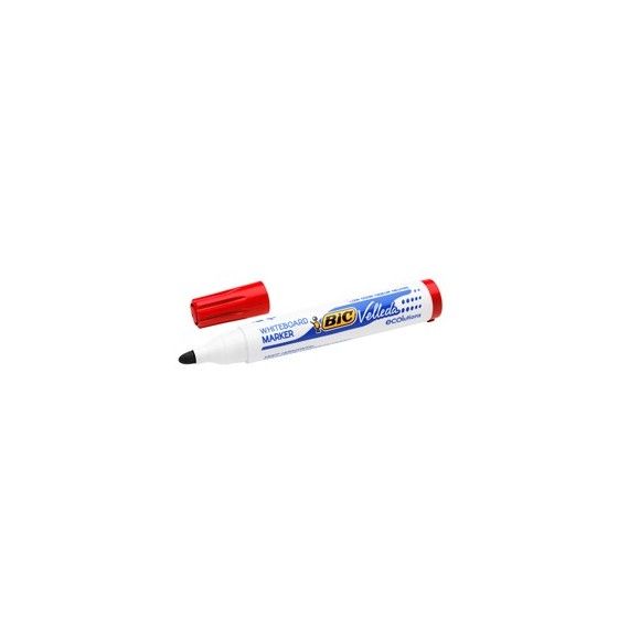 Pennarello per lavagna cancellabile Whiteboard Marker Velleda 1701 Recycled BIC - punta tonda 1,5mm - rosso - Bic