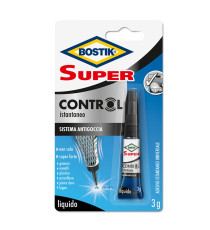 Colla istantanea universale Super Control - 3 gr - trasparente - Bostik Colla istantanea universale Super Control - 3 gr - trasparente - Bostik