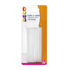 Colla per pistola mini - ø7 mm - trasparente - lunghezza 10 cm - Deco - conf. 12 pezzi Colla per pistola mini - ø7 mm - trasparente - lunghezza 10 cm - Deco - conf. 12 pezzi