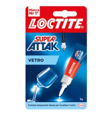 Colla Super Attak Vetro - 3 gr - trasparente - Loctite Colla Super Attak Vetro - 3 gr - trasparente - Loctite