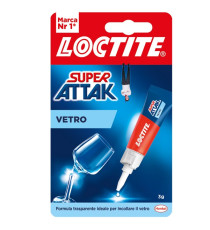 Colla Super Attak Vetro - 3 gr - trasparente - Loctite Colla Super Attak Vetro - 3 gr - trasparente - Loctite