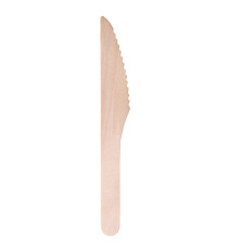 Coltello monouso in legno - 16 cm - Signor Bio - conf. 100 pezzi Coltello monouso in legno - 16 cm - Signor Bio - conf. 100 pezzi