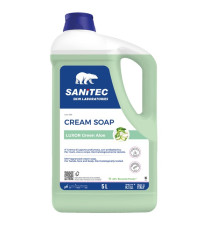 Crema di sapone Luxor Green Aloe - tanica 5 L - aloe verde - Sanitec Crema di sapone Luxor Green Aloe - tanica 5 L - aloe verde - Sanitec