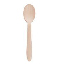 Cucchiaio monouso in legno - 16,5 cm - Signor Bio - conf. 100 pezzi Cucchiaio monouso in legno - 16,5 cm - Signor Bio - conf. 100 pezzi