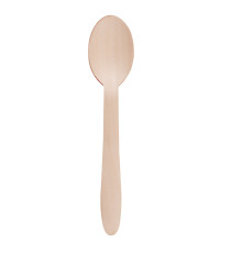 Cucchiaio monouso in legno - 16,5 cm - Signor Bio - conf. 100 pezzi Cucchiaio monouso in legno - 16,5 cm - Signor Bio - conf. 100 pezzi