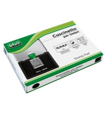 Cuscinetto per timbri - 12,5 x 8,5 cm - nero - Lebez