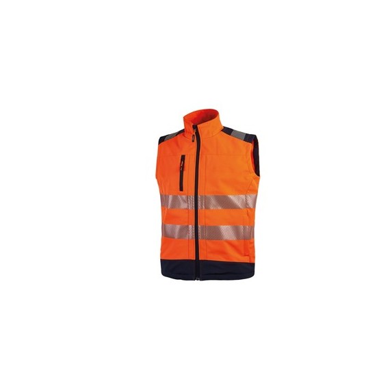 GILET FLUO SOFTSHELL