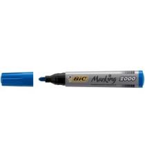 Marcatori permanente Marking a base d'alcool - punta tonda 1,70mm - blu - Bic - conf. 12 pezzi Marcatori permanente Marking a base d'alcool - punta tonda 1,70mm - blu - Bic - conf. 12 pezzi