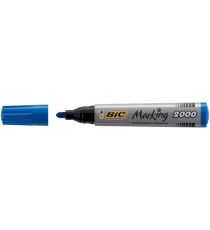 Marcatori permanente Marking a base d'alcool - punta tonda 1,70mm - blu - Bic - conf. 12 pezzi Marcatori permanente Marking a base d'alcool - punta tonda 1,70mm - blu - Bic - conf. 12 pezzi