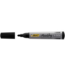 Marcatore permanente Marking 2000 - punta tonda 1,70mm - nero - Bic - conf. 12 pezzi