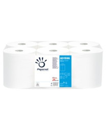 Asciugamani in rotolo Centrefeed - Maxi - 2 veli - 18 gr - 19,7 cm x 137 mt - diametro 19,3 cm - bianco - Papernet Asciugamani in rotolo Centrefeed - Maxi - 2 veli - 18 gr - 19,7 cm x 137 mt - diametro 19,3 cm - bianco - Papernet