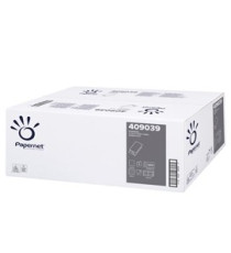 Asciugamani piegati a V - 22 x 21 cm - 18 gr - goffrata onda - bianco - Papernet - conf. 266 pezzi Asciugamani piegati a V - 22 x 21 cm - 18 gr - goffrata onda - bianco - Papernet - conf. 266 pezzi