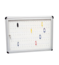 Bacheca murale portachiavi - 45 x 60 cm - 90 posti chiave - Metalplus