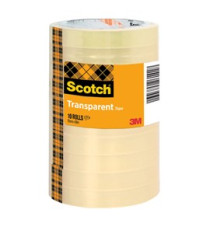Nastro adesivo 508 - 1,5 cm x 66 m - trasparente - Scotch -  torre 10 rotoli Nastro adesivo 508 - 1,5 cm x 66 m - trasparente - Scotch -  torre 10 rotoli