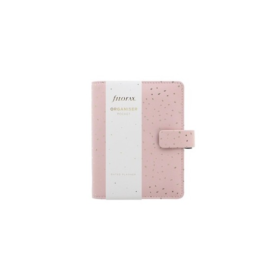 Organiser Confetti - f.to Pocket - 146 x 128 x 36 mm - con cinturino - rosa - Filofax