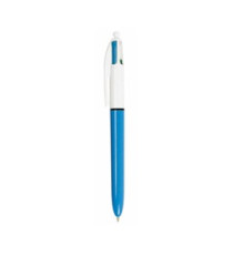 Penna a sfera scatto multifunzione 4 Colours Classic  - punta 1,0mm - nero, blu, rosso, verde - Bic -  conf. 12 pezzi