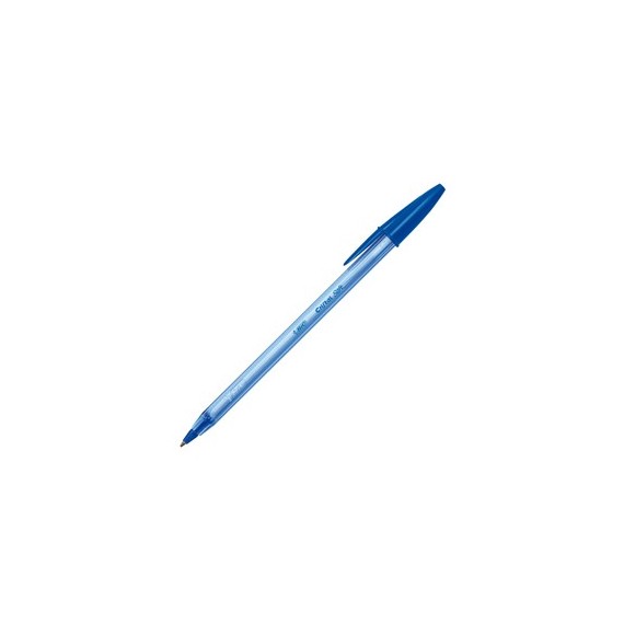 Penna a sfera con cappuccio Cristal Soft - punta 1,2mm - blu - Bic 