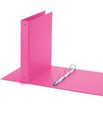 Raccoglitore Europa - 22 x 30 cm - 4 anelli tondi 30 mm - dorso 4 cm - rosa - Favorit