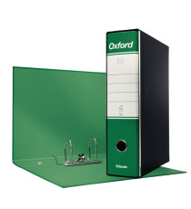 Registratore Oxford G85 - dorso 8 cm - protocollo 23x33 cm - verde - Esselte Registratore Oxford G85 - dorso 8 cm - protocollo 23x33 cm - verde - Esselte