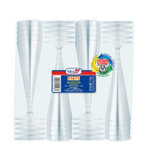 Bicchieri Flutes Diamant - riutilizzabili - trasparente - Dopla - conf. 20 pezzi