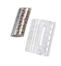 Blister portamonete - 1 cent - trasparente - Iternet - sacchetto da 100 blister
