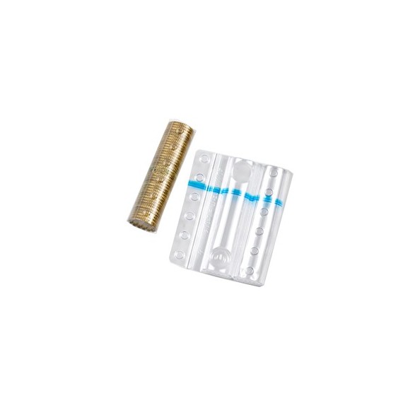 Blister portamonete - 10 cent - fascia blu - Iternet - sacchetto da 100 blister