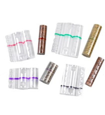 Blister portamonete - 2 cent - fascia grigia - Iternet - sacchetto da 100 blister Blister portamonete - 2 cent - fascia grigia - Iternet - sacchetto da 100 blister