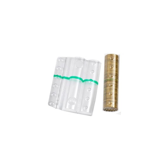 Blister portamonete - 50 cent - fascia verde - Iternet - sacchetto da 100 blister