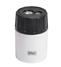 Temperamatite - 2 fori - con contenitore - Lebez Temperamatite - 2 fori - con contenitore - Lebez