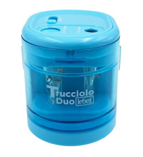 Temperamatite elettrico 4306  con contenitore - 2 fori  - colori assortiti - Lebez