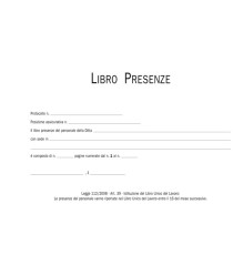 Blocco presenze - 15 x 23cm - 50/50 fogli autoricalcanti - Edipro Blocco presenze - 15 x 23cm - 50/50 fogli autoricalcanti - Edipro
