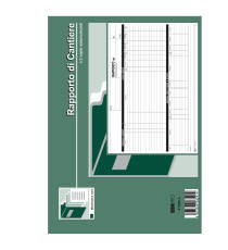 Blocco rapporto di cantiere - 50/50 fogli autoricalcanti - 21 x 30cm - Edipro