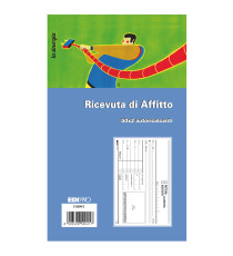 Blocco ricevute d'affitto - 50/50 fogli autoricaricanti - 9,9 x 17cm - 50 fogli - Edipro Blocco ricevute d'affitto - 50/50 fogli autoricaricanti - 9,9 x 17cm - 50 fogli - Edipro