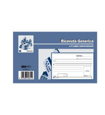 Blocco ricevute generiche - 33 fogli 3 copie autoricalcanti - 9,9 x 17cm - Edipro Blocco ricevute generiche - 33 fogli 3 copie autoricalcanti - 9,9 x 17cm - Edipro