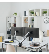 Braccio porta monitor Select Plus 5097-23 - per 2 monitor - Durable Braccio porta monitor Select Plus 5097-23 - per 2 monitor - Durable
