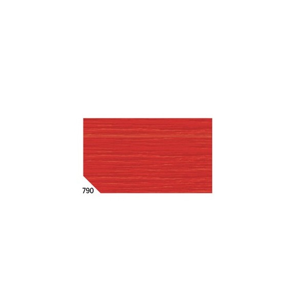 Carta crespa - 50 x 250 cm - 48 gr/m2 - rosso ciliegia 790 - Rex Sadoch - conf.10 rotoli