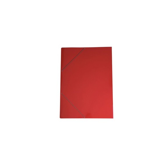 Cartella con elastico 71LD - cartoncino plast. - 70 x 100 cm - rosso