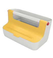 Cassetta portaoggetti Cosy - con maniglia - giallo - Leitz Cassetta portaoggetti Cosy - con maniglia - giallo - Leitz