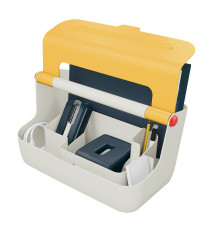 Cassetta portaoggetti Cosy - con maniglia - giallo - Leitz Cassetta portaoggetti Cosy - con maniglia - giallo - Leitz