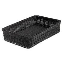 Cestino rettangolare Vanity - in PPL - 53x32,5x10 cm - nero - Leone Cestino rettangolare Vanity - in PPL - 53x32,5x10 cm - nero - Leone