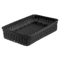 Cestino rettangolare Vanity - in PPL - 53x32,5x10 cm - nero - Leone Cestino rettangolare Vanity - in PPL - 53x32,5x10 cm - nero - Leone