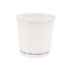 Bicchiere in carta - 100 ml - bianco - Signor Bio - conf. 50 pezzi Bicchiere in carta - 100 ml - bianco - Signor Bio - conf. 50 pezzi