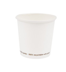 Bicchiere in carta - 100 ml - bianco - Signor Bio - conf. 50 pezzi Bicchiere in carta - 100 ml - bianco - Signor Bio - conf. 50 pezzi